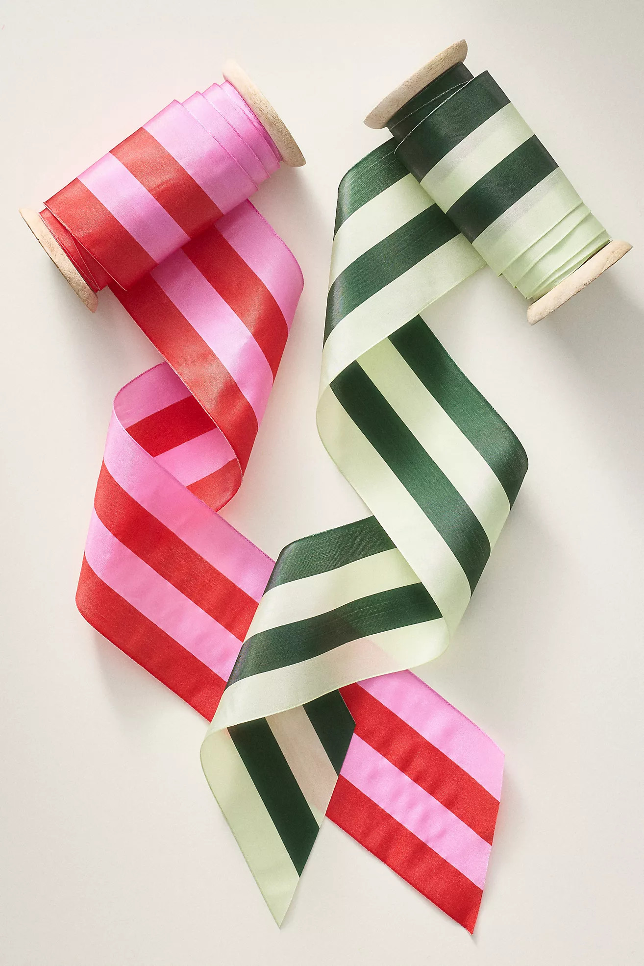 Tonal Striped Gift Ribbon | Anthropologie (US)
