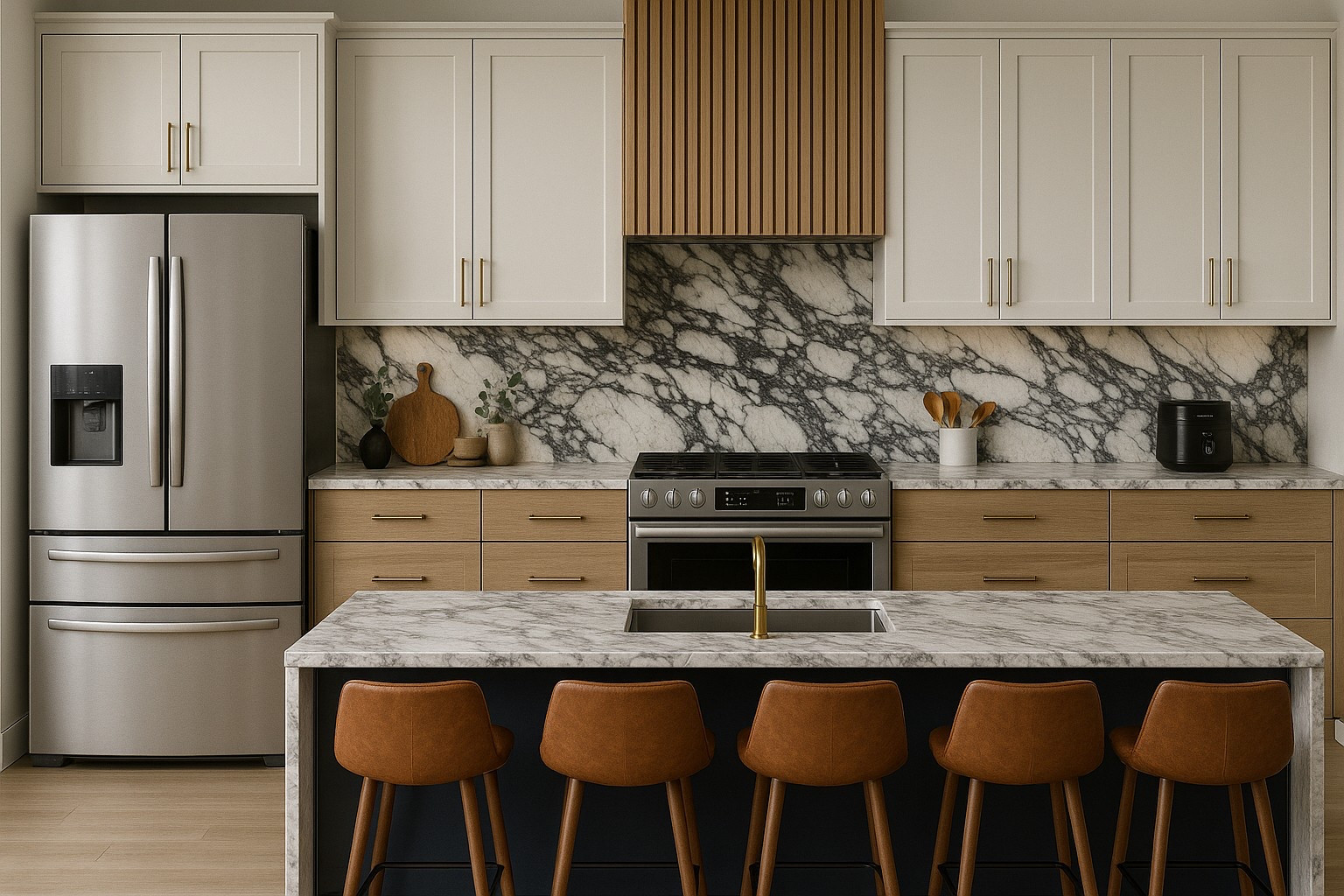 Who says a small kitchen can’t make a big impact? The secret is blending the right materials to create something that pops, is easy to maintain, and functions beautifully. I had so much fun creating this design and love bringing my clients’ dreams to life in an even greater way than they imagined.

#LTKHome #LTKSaleAlert #LTKStyleTip