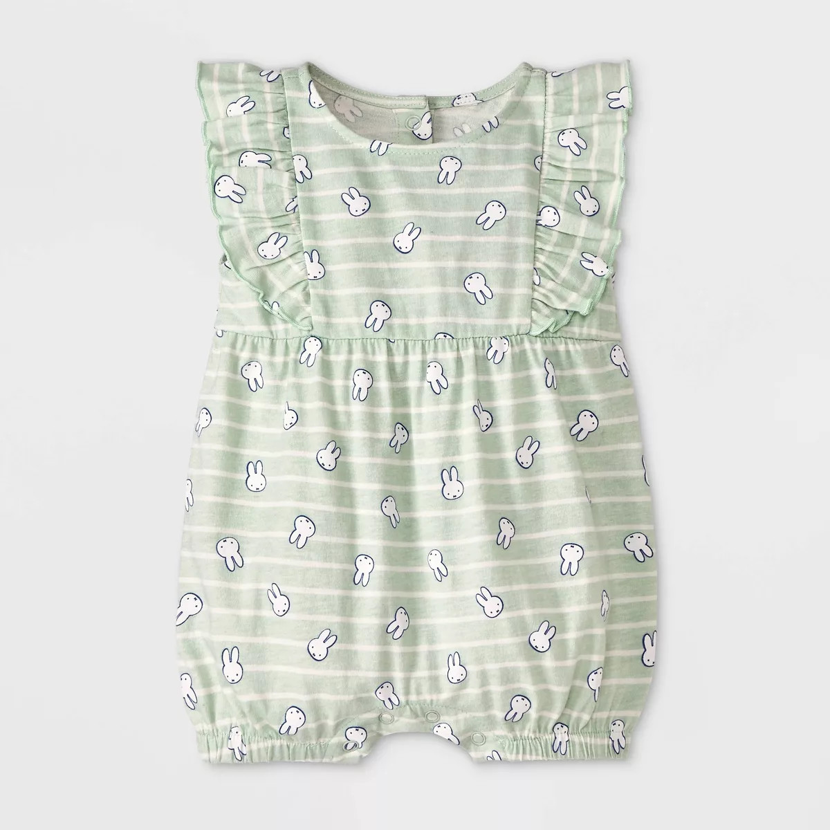 Baby Girls' Miffy Romper - Green 3-6M | Target