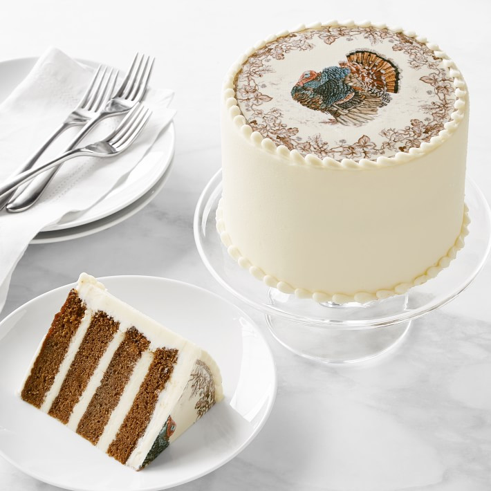 Four-Layer Plymouth Turkey Pumpkin Cake, Serves 8-10 | Williams-Sonoma