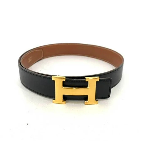 Pre-Owned Hermes Accessories Constance H Belt Size 70 Reversible Black x Brown Ladies Box Calf Couchebell Leather HERMES (Good) | Walmart (US)