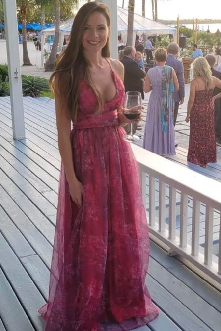 You will love this beach wedding guest dress! Such a classy maxi dress and so fun too!

#LTKunder100 #LTKwedding