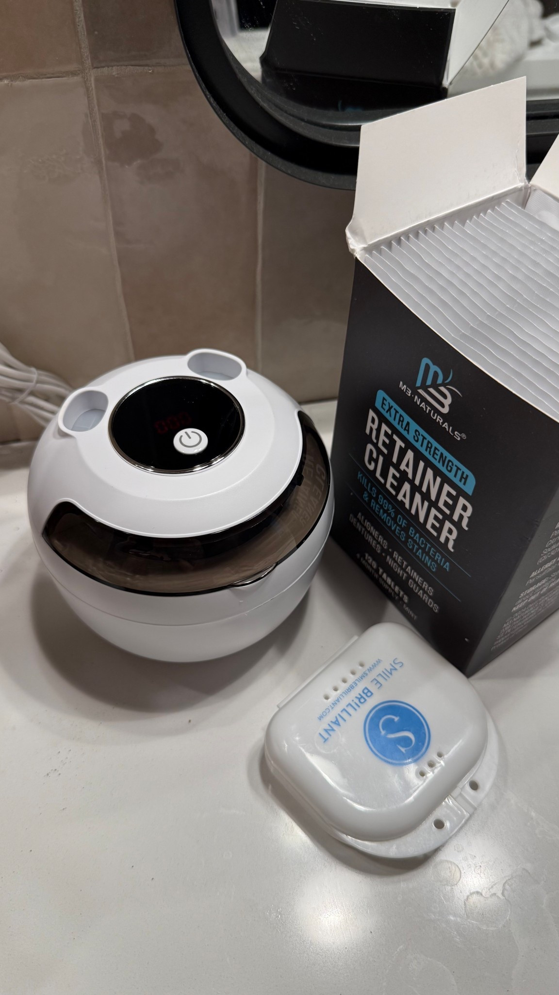 Keeping my night guard actually clean has never been easier 🙌 I use this ultrasonic cleaner with extra-strength tablets to get rid of all the gunk and bacteria. So quick, so satisfying. #SmileBrilliant

#SmileCare #RetainerCleaning #LTKhome #UltrasonicCleaner #OralCareRoutine #AmazonFinds #LTKbeauty #CleanLiving #FreshStart #DentalHealth #ProductFavorites #DailyRoutine #MomLifeEssentials

#LTKHome #LTKFindsUnder50 #LTKBeauty