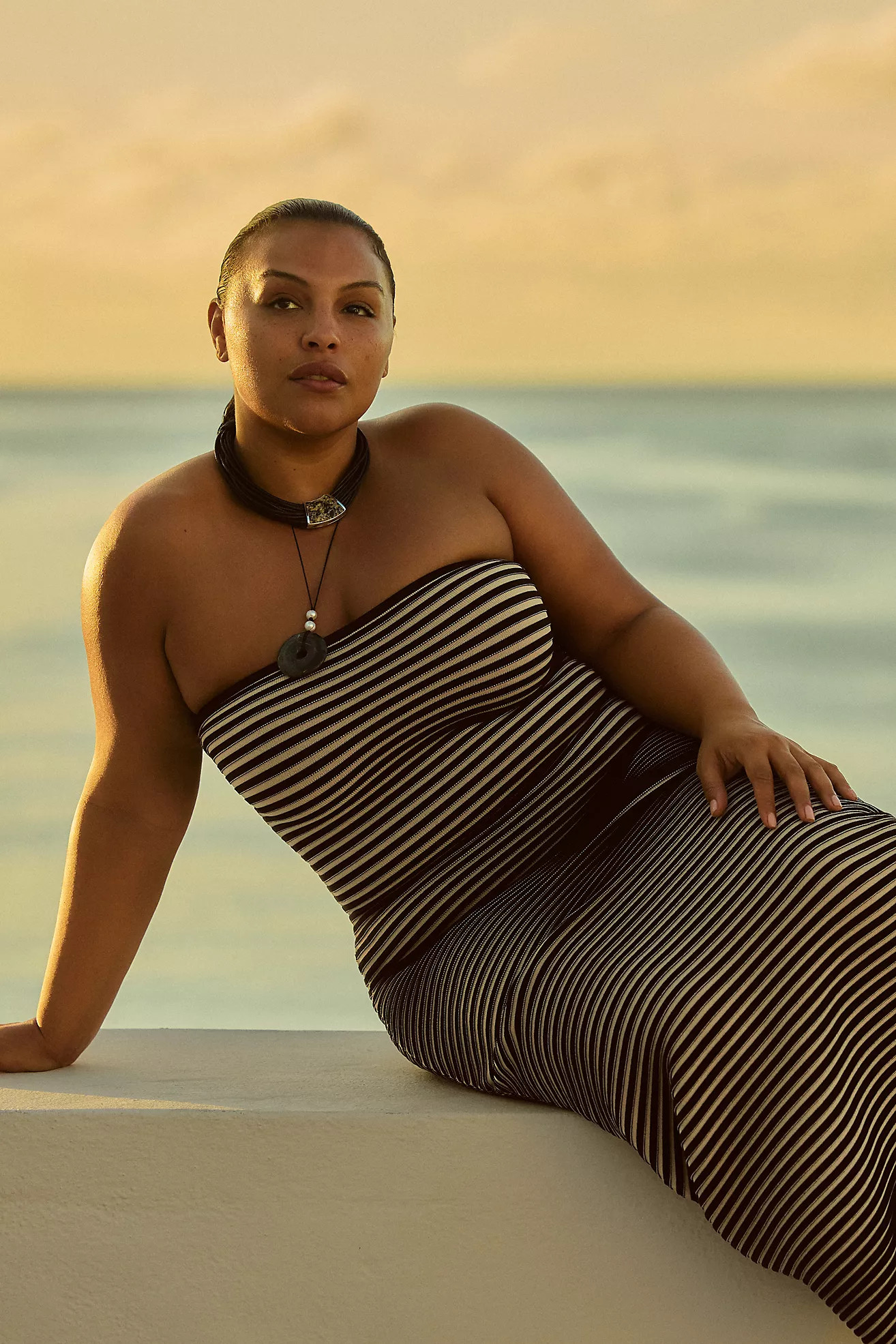 The Wolf Gang Sunmor Strapless Knit Maxi Dress | Anthropologie (US)