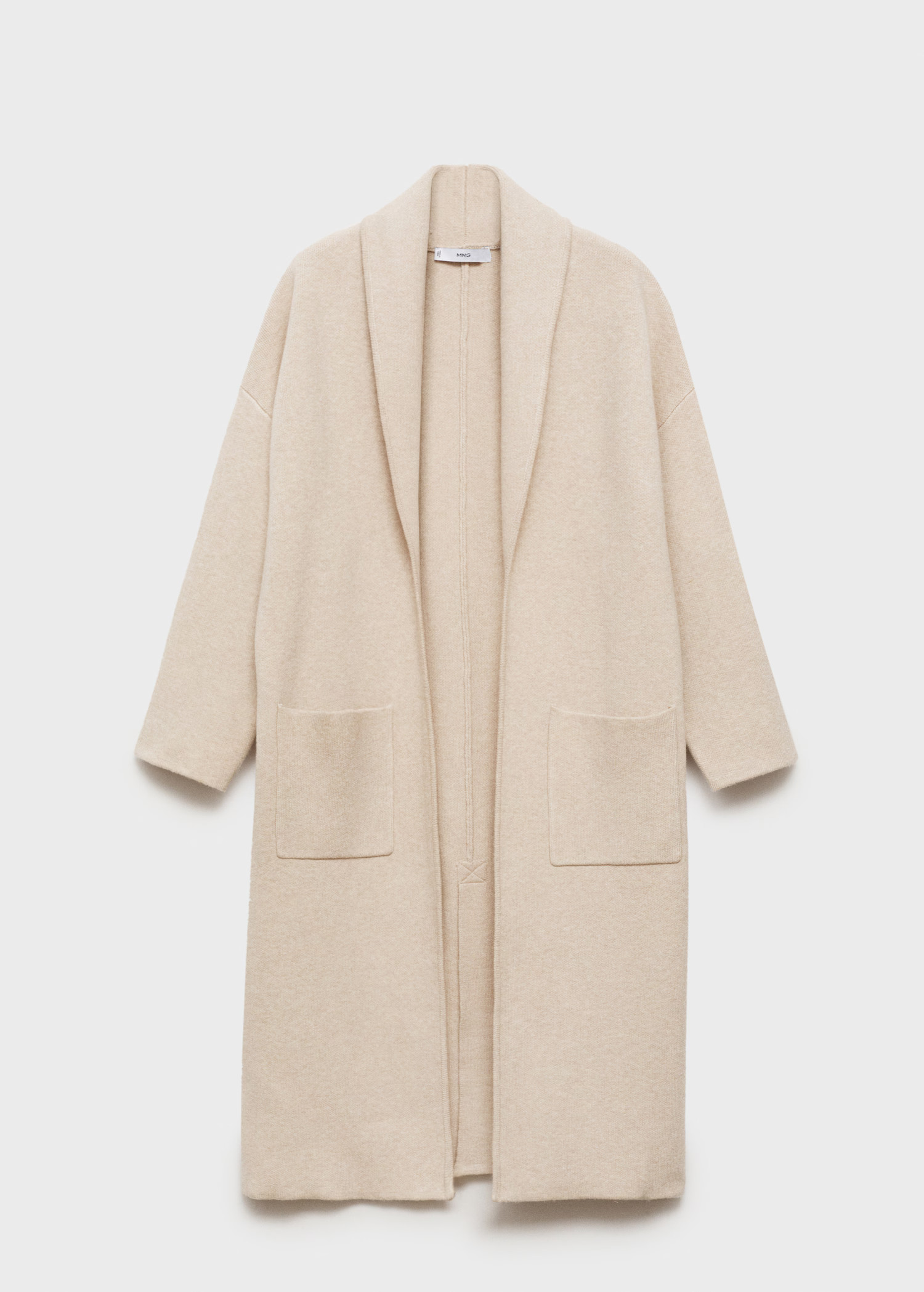 Oversized knitted coat with pockets | Mango (US/MX/AU)