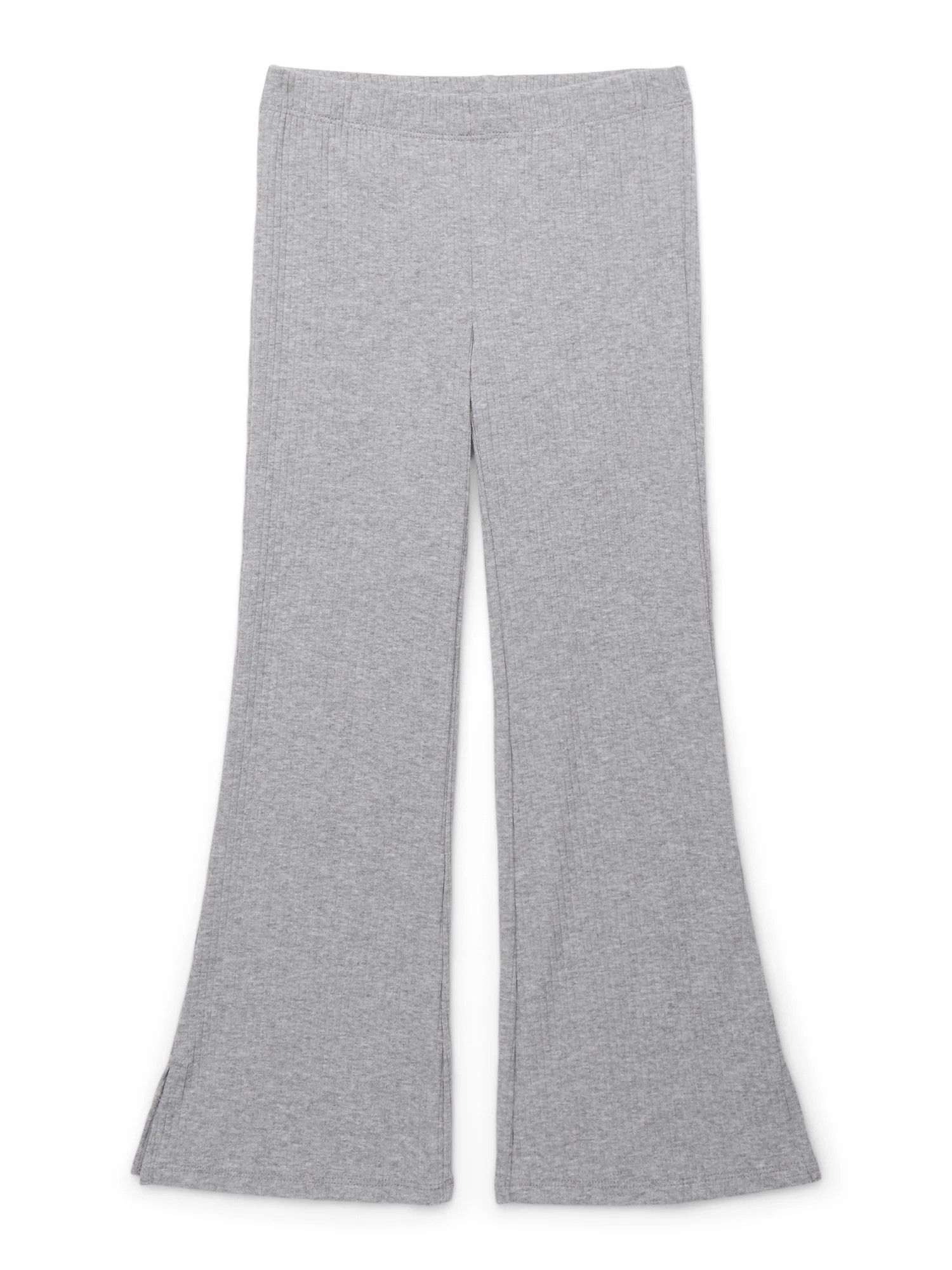 Wonder Nation Girls Ribbed Flare Pants, Sizes 4-18 & Plus | Walmart (US)