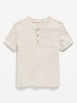 Short-Sleeve Henley Pocket T-Shirt for Toddler Boys | Old Navy (US)