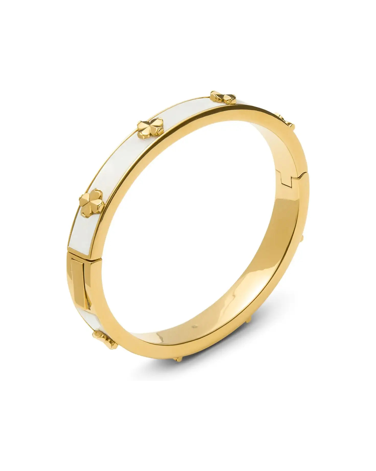 Kate Spade New York Spade Flower Hinge Bangle | Zappos.com