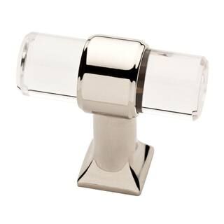 Liberty Acrylic Bar 1-9/16 in. (40 mm) Polished Nickel and Crystal Cabinet Knob P37298C-PN-CP - T... | The Home Depot