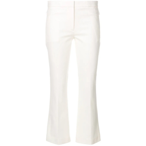 Theory slim-fit cropped trousers - White | Farfetch EU
