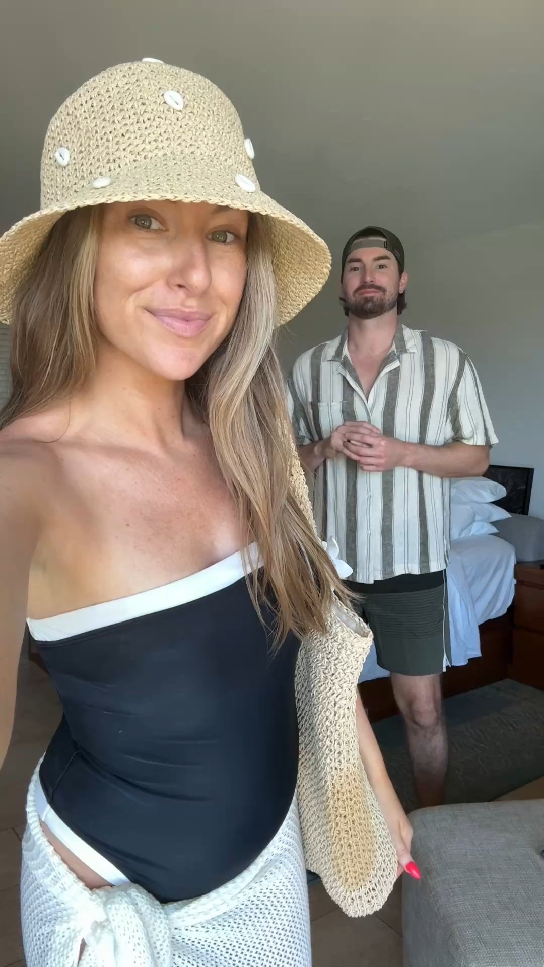 Beach fits! I sized up to a medium in the suit