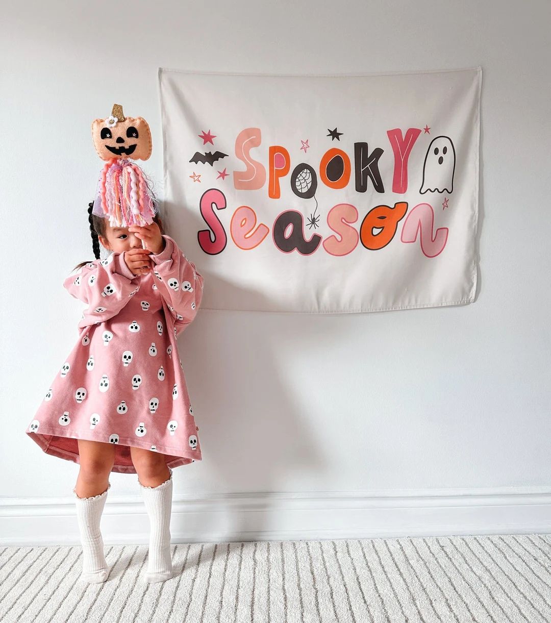 Spooky Season Banner Halloween Party Decor Spooky Wall - Etsy | Etsy (US)