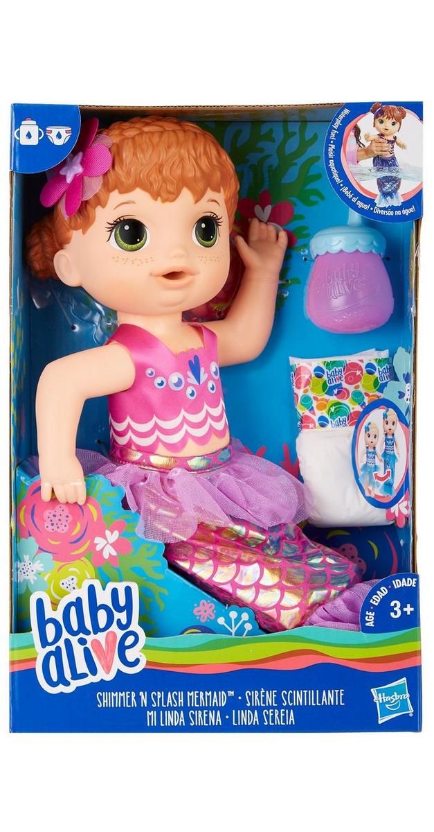 Shimmer n' Splash Mermaid Baby Alive Doll Set-Pink-3846933524100   | Burkes Outlet | bealls