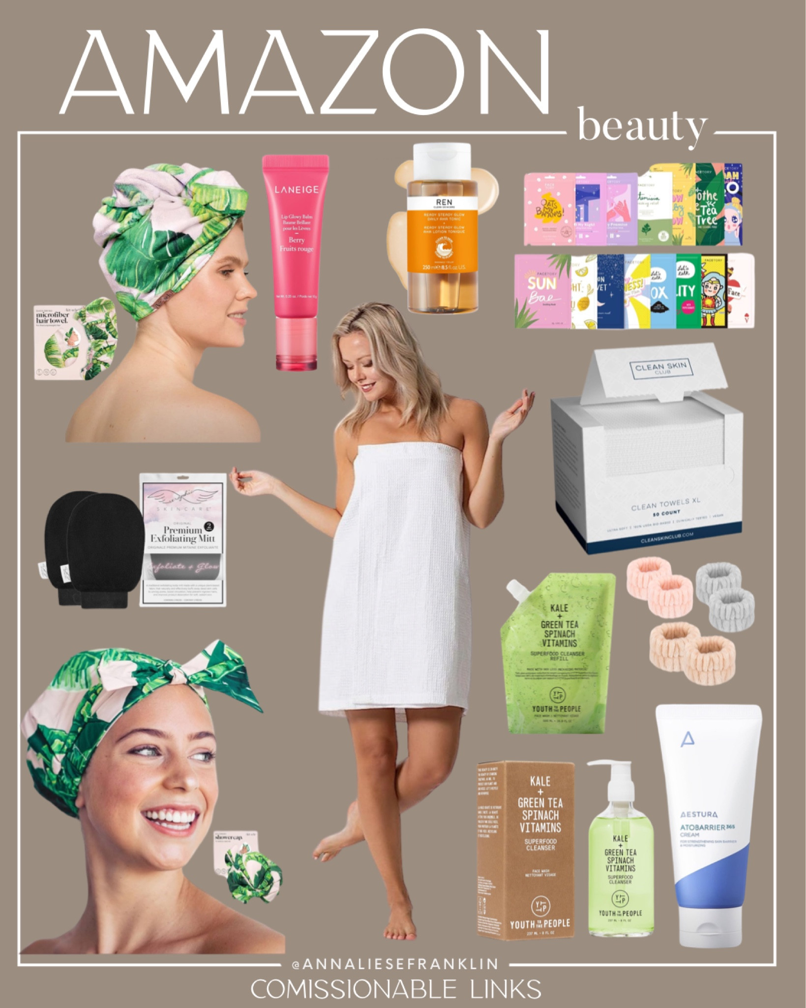 Amazon beauty • shower must haves • exfoliating not • shower cap • anti-frizz hair towel • sheet mask • skin care • beauty must haves • towel wrap • pregnancy safe face wash • beauty must haves • face wipes • face towel • lip mask • 

#LTKBeauty