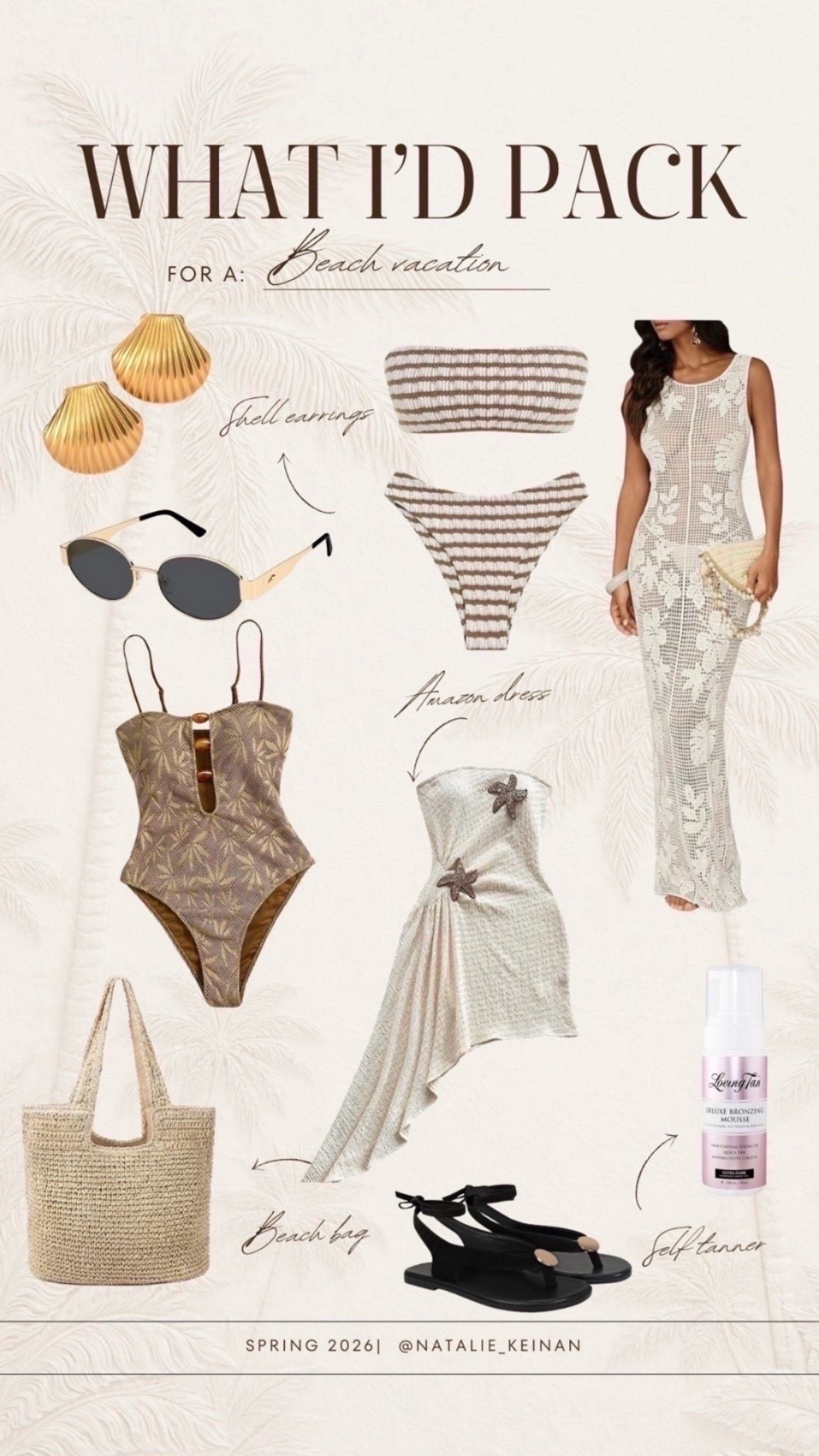 What I would pack for a beach vacation! All of these are under $50 and Amazon finds!

#LTKootd #LTKSwim #LTKTravel