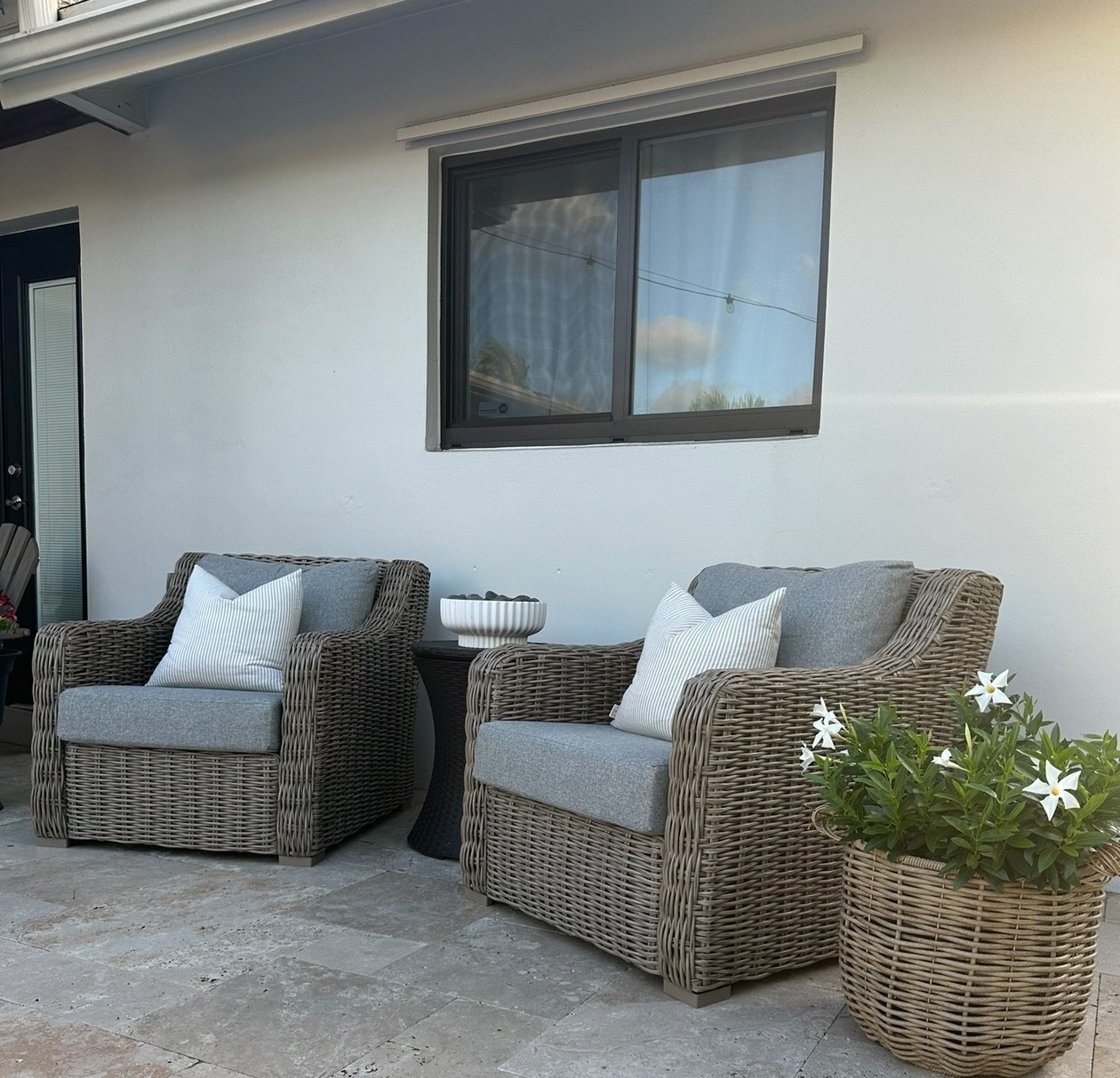 Walmart outdoor chair.
Similar swivel chair option available and outdoor sofa. . So comfy! 

Bellamy outdoor sofa 
Bellamy swivel chair
Walmart 
Better homes and garden 
Patio furniture 
Garden 
Spring 
Summer 
Poolside
Porch 
Home decor
Outdoor living 
Wicker furniture 
Rattan 
Cozy 
Cottage 

#LTKSaleAlert #LTKHome #LTKSeasonal