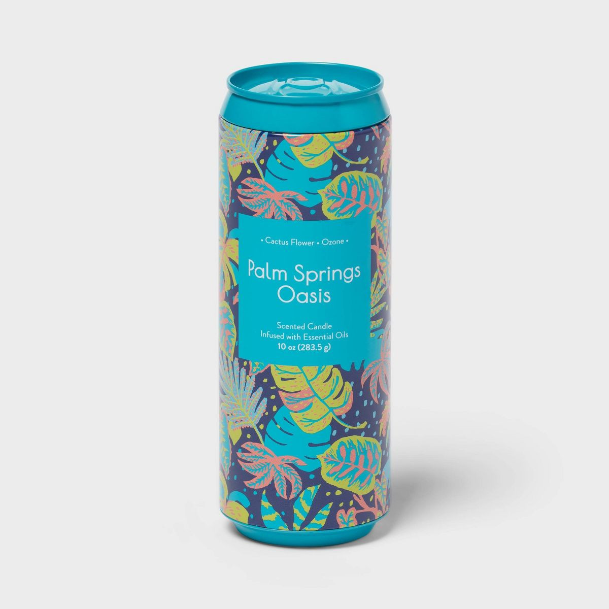 Printed Tin Can 10oz Candle Palm Springs Oasis - Opalhouse™: Lidded, Floral & Ocean Scent, 55hr... | Target
