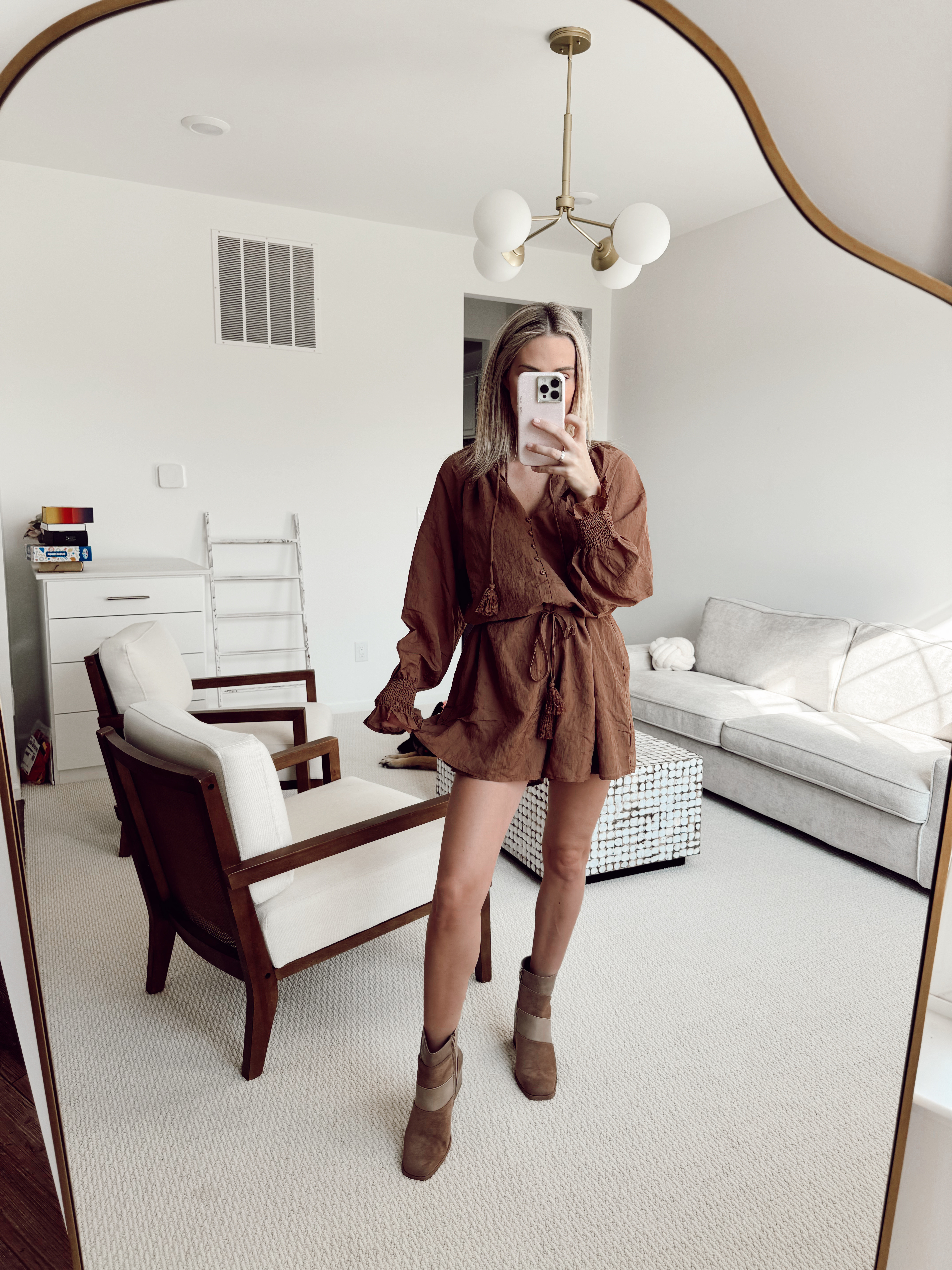 Vici dress, fall dress, taupe dress/romper, hassle dress, thanksgiving dress, holiday dress

#LTKSeasonal #LTKFindsUnder50 #LTKSaleAlert