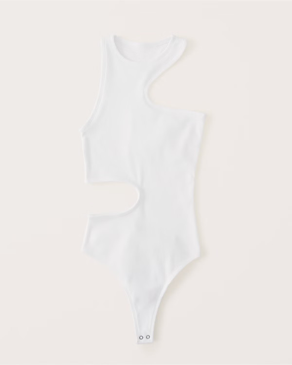Women's Asymmetrical Cutout Bodysuit | Women's New Arrivals | Abercrombie.com | Abercrombie & Fitch (US)