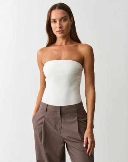 Strapless Bodysuit in Milk | Glassons AU | Glassons (Australia)