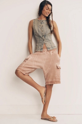 Soft Wash Harem Shorts by Pilcro | Anthropologie (US)