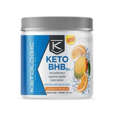 KetoLogic Vegan BHB Salts - Orange Mango - 2.9oz | Target