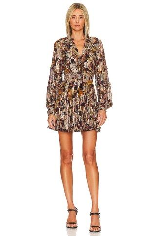 HEMANT AND NANDITA Mini Dress in Brown from Revolve.com | Revolve Clothing (Global)