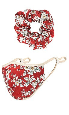 This set makes wearing a mask a bit prettier. | Revolve Clothing (Global)