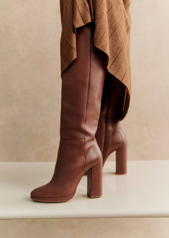 Apolline Thigh High Boots | Sezane Paris