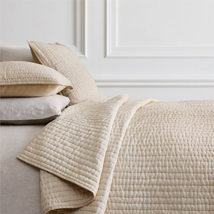 Airy Cotton Voile Solid Quilt & Shams | West Elm (US)