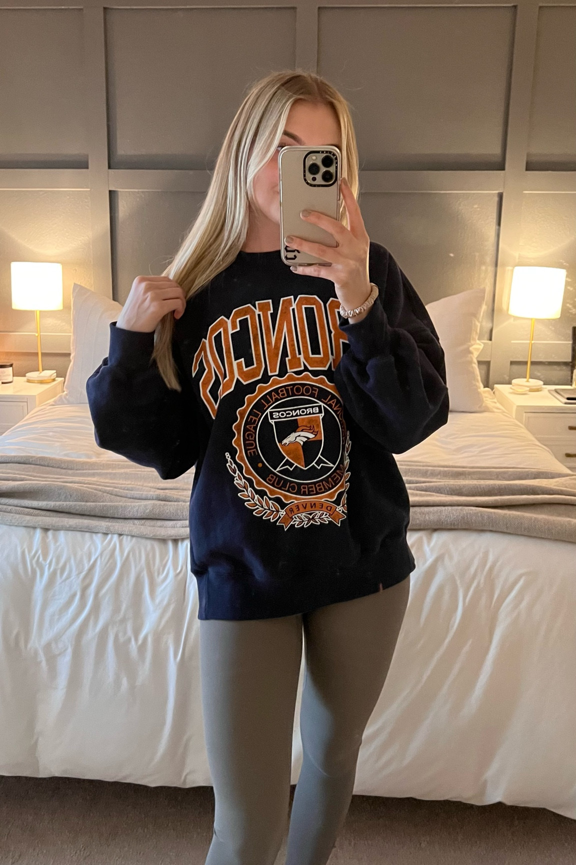 Abercrombie & Fitch + Denver Broncos Graphic Oversized Sunday Crew