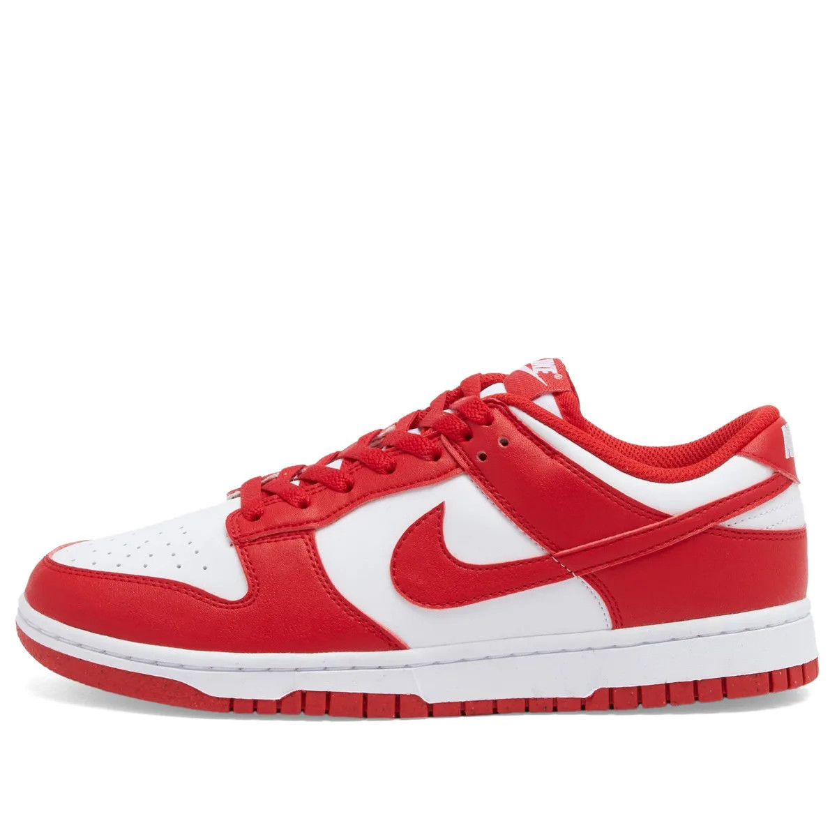 Nike Women's Dunk Low W Sneaker in White/Red, Size UK 9.5 | END. Clothing