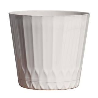 PRIVATE BRAND UNBRANDED 10 in. Wilson Plastic Planter with Saucer DP1722N/DPS1722 - The Home Depo... | The Home Depot