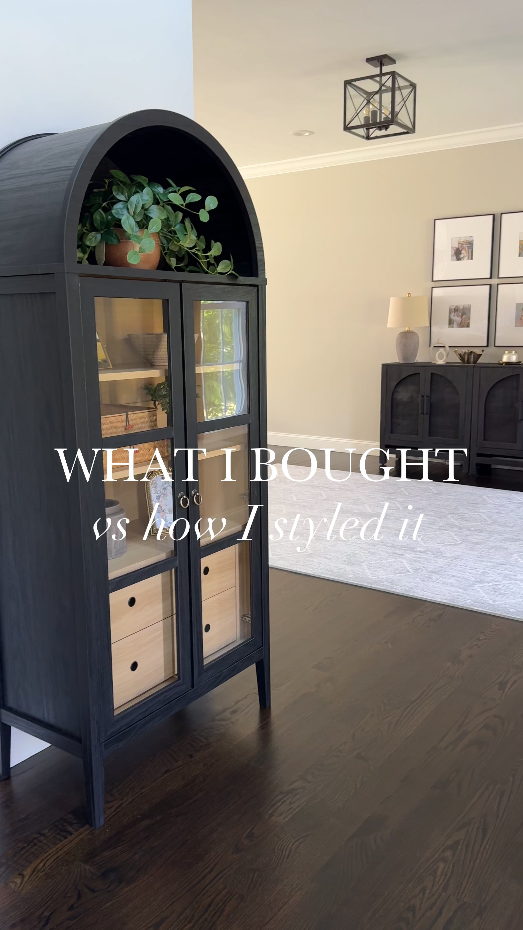 Part 1 of what I bought vs how I styled it in my home!

Black arch cabinet, neutral, hallway, runner, ceramic vases, potted plants , faux tree 

#LTKFamily #LTKSaleAlert #LTKHome