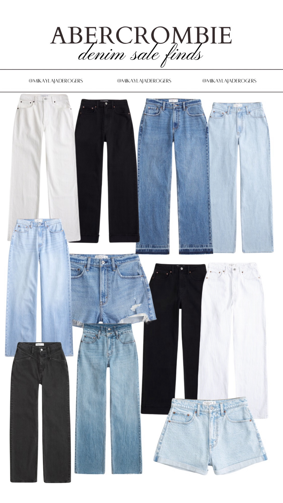 my faves for the Abercrombie denim sale!!! Use code DENIMAF for a stackable extra 15% off at checkout!! I wear a US 31 in their jeans and 32 in shorts — size up!

#LTKSaleAlert #LTKxAF #LTKBacktoSchool