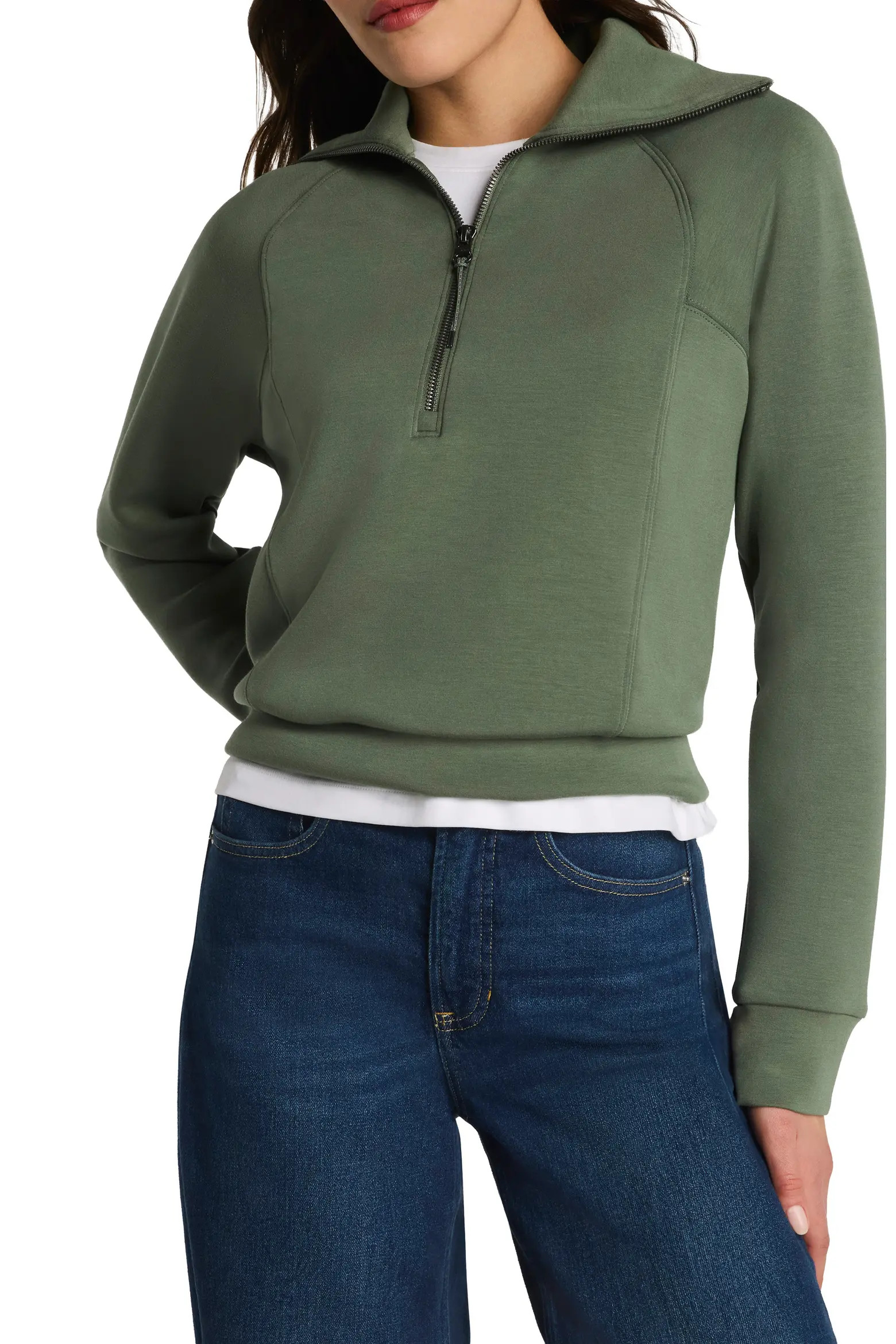 AirEssentials Half Zip Sweatshirt (Women) | Nordstrom | Nordstrom