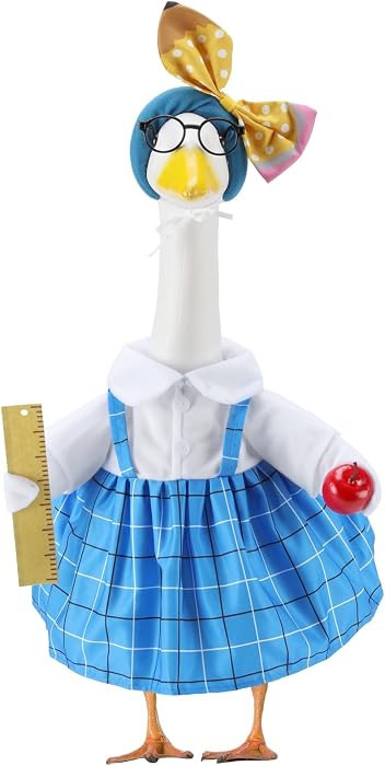 Back to School Teacher Porch Goose Outfits for 23 Inch Statue | Amazon (US)