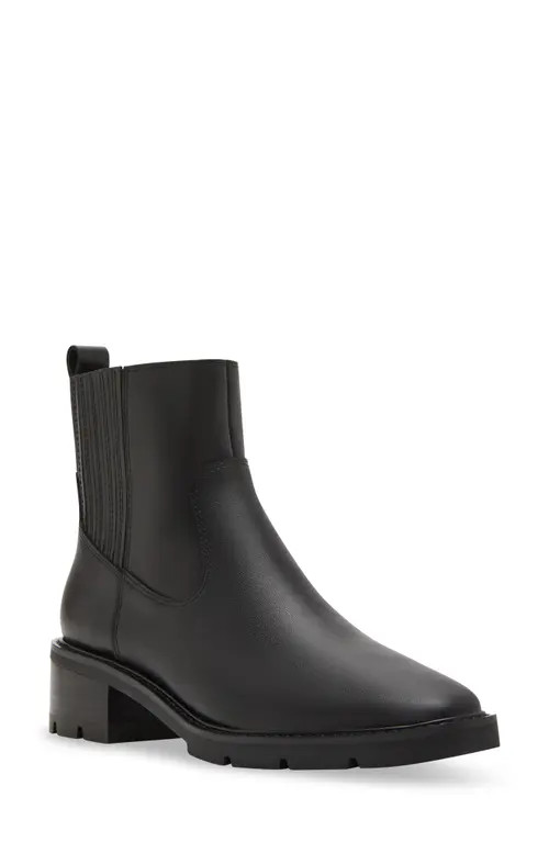 Blondo Harlen Waterproof Bootie in Black Leather at Nordstrom, Size 9.5 | Nordstrom