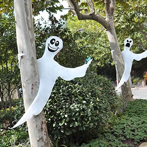 JOYIN 53" Halloween Bendable Tree Wrap Ghost (2 Pack) for Halloween Decoration Outdoor, Lawn Decor,  | Amazon (US)