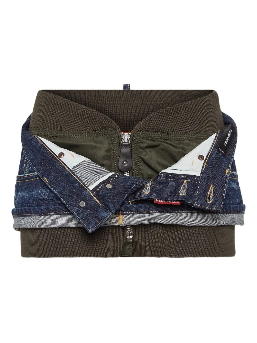 DSQUARED2 Hybrid Mini Skirt  | Blue | FARFETCH | Farfetch Global