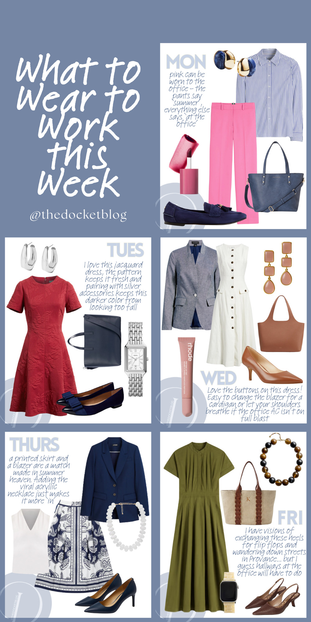 Here's what to wear to work this week!

Womens business professional workwear and business casual workwear and office outfits midsize outfit midsize style

#LTKootd #LTKSaleAlert #LTKWorkwear
