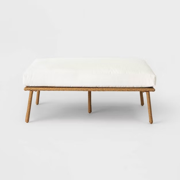 Britanna Oversized Patio Ottoman - Linen - Opalhouse™ | Target