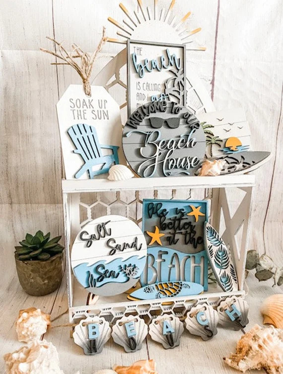 Tier Tray Beach House Decor | Etsy (US)