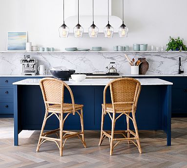 Parisian Woven Stool | Pottery Barn (US)