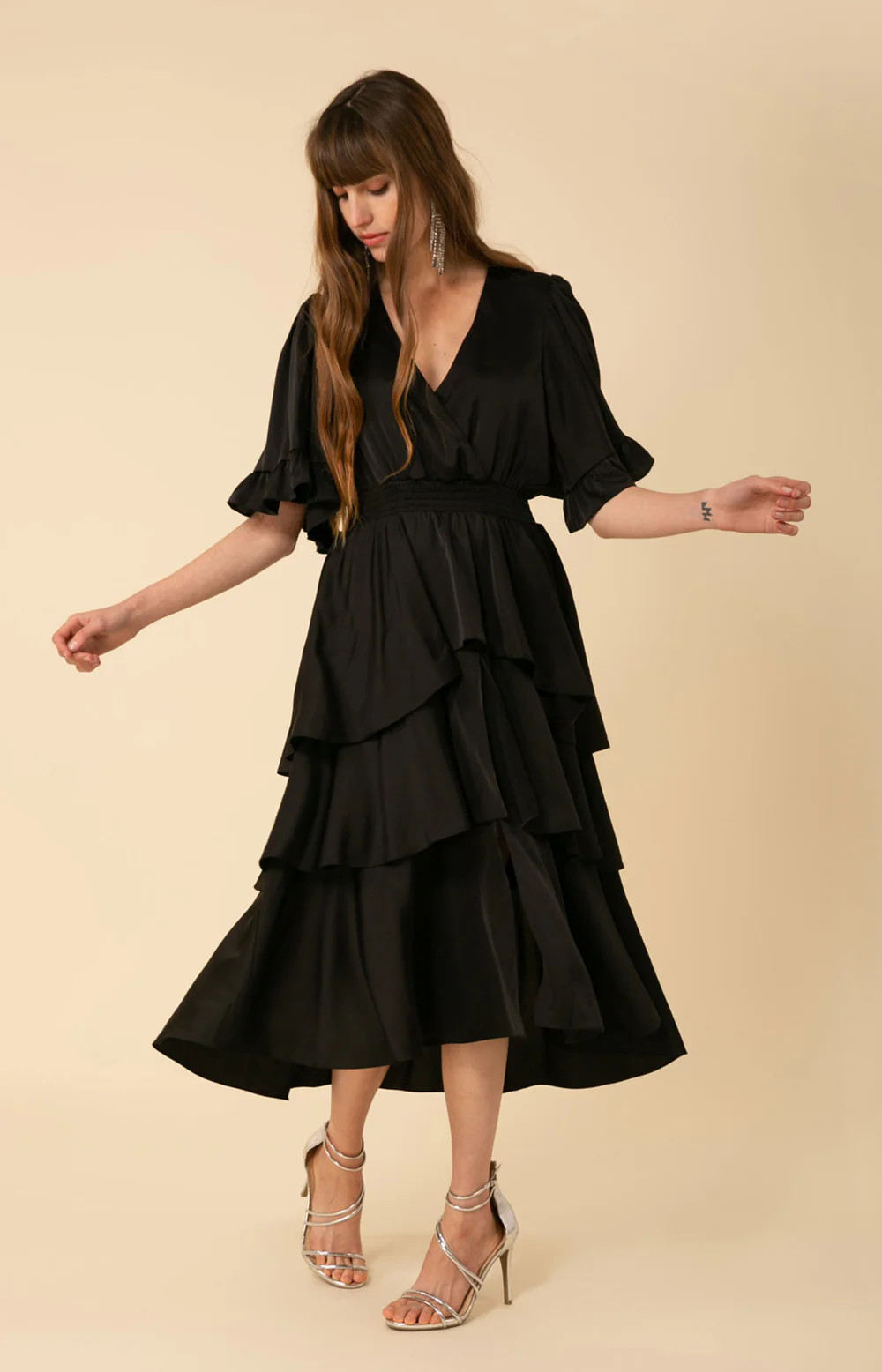 Joy Tiered Midi Dress | Hale Bob