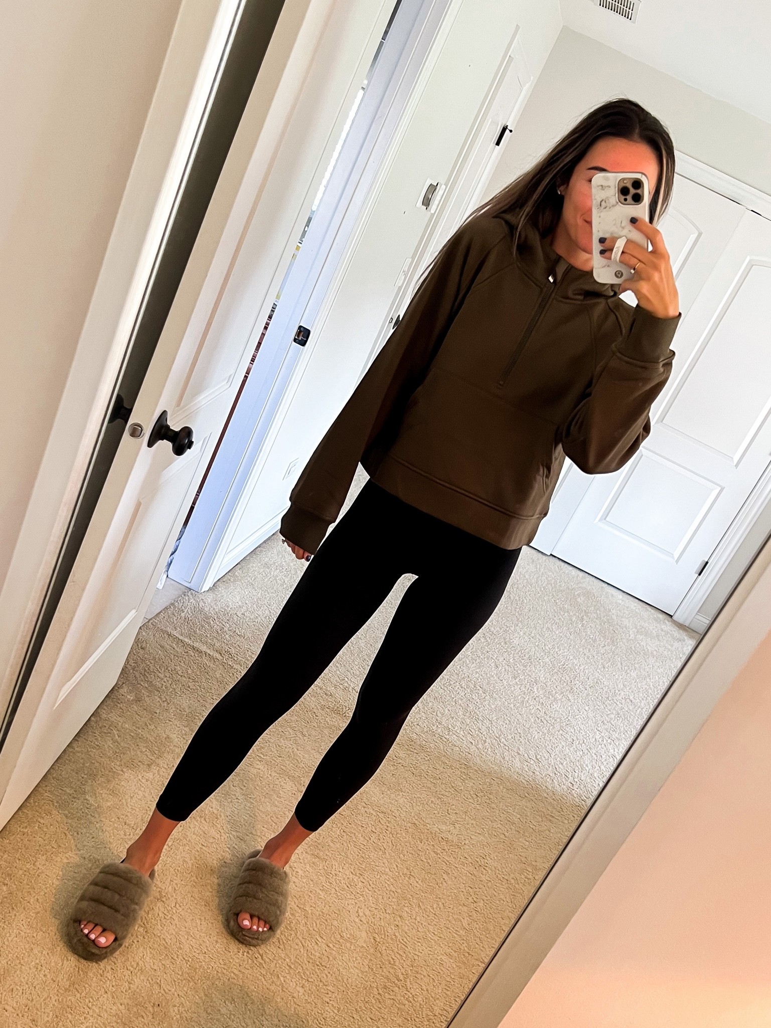 lululemon look for less - 
Loving this amazon find - I sized up to a medium for a more oversized fit 
Leggings - 2
Shoes - 8 


#lululemon #ugg #amazon #founditonamazon #lookforless #amazonfashion #athleisure #croppedhoodie #leggings #slippers

#LTKstyletip #LTKfit #LTKunder50