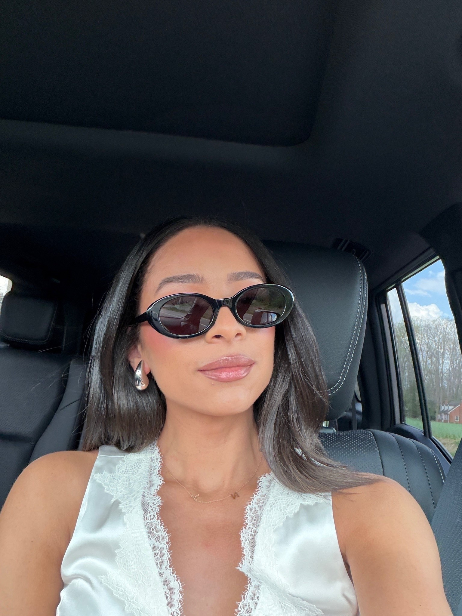 Spring outfit 🌷 Wearing size S lace tank and size S satin pants - lip combo is fenty gloss in shade fu$$y and makeup forever lip liner in shade endless cacao 💄Use code AF20 for extra 20% OFF Abercrombie 🤩 

spring outfit, spring style, spring fashion, weekend outfit, lunch outfit, casual outfit, mom outfit, postpartum outfit 

#LTKmomlife #LTKSeasonal #LTKSaleAlert