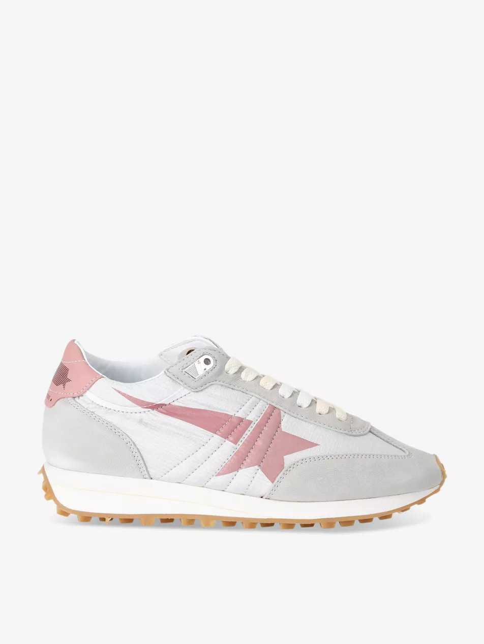 Women's Marathon Runner suede and mesh low-top trainers | Selfridges