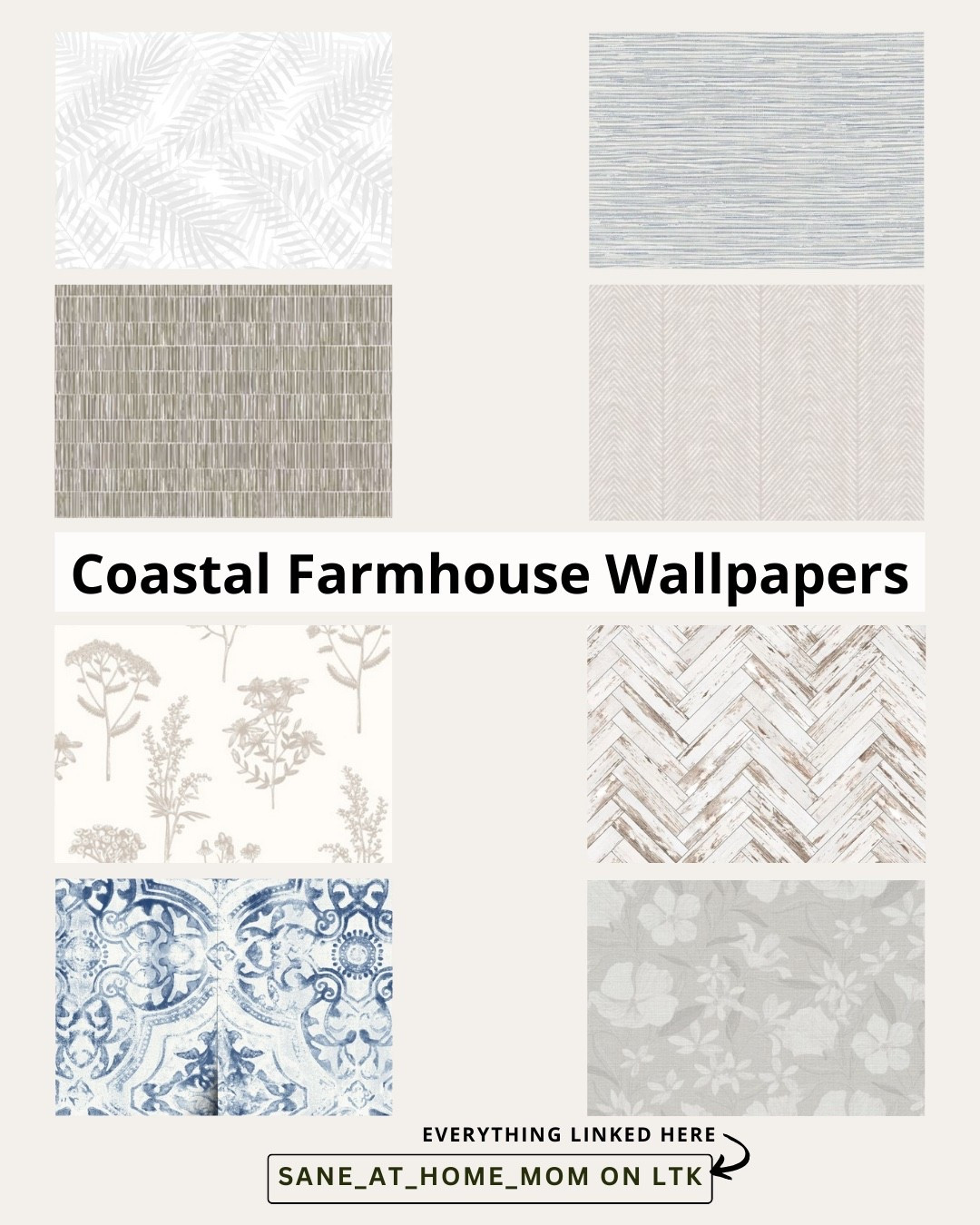 Breezy coastal farmhouse wallpaper picks that instantly calm a space 🤍

These neutral wallpaper designs are perfect for creating a light, airy home with that cozy coastal farmhouse feel. Think soft textures, subtle patterns, weathered wood looks, and timeless prints that make any room feel elevated without overwhelming it.

Perfect for:
✔ living rooms
✔ bedrooms
✔ entryways
✔ powder baths
✔ accent walls

All options are classic, versatile, and easy to style with modern farmhouse, coastal, neutral, or cottage decor.

👉 Tap to shop every wallpaper linked here and save your favorites before they sell out.

#wallpaperideas #coastalfarmhouse #neutralhome #homedecorideas #accentwall #modernfarmhouse #interiorinspo #homestyling #decorfinds #farmhousestyle #coastalstyle #homeinspo

#LTKHome