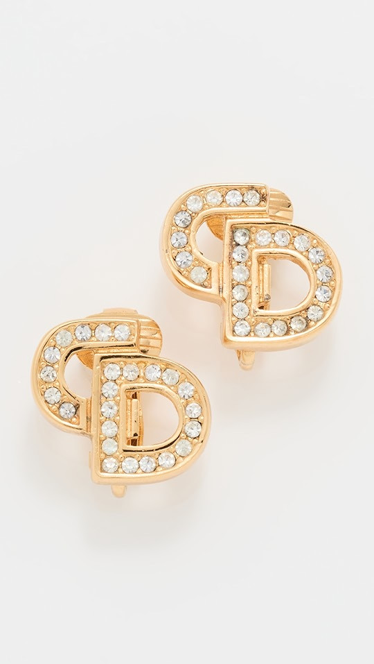 Dior 水晶 Cd 金耳环 | Shopbop